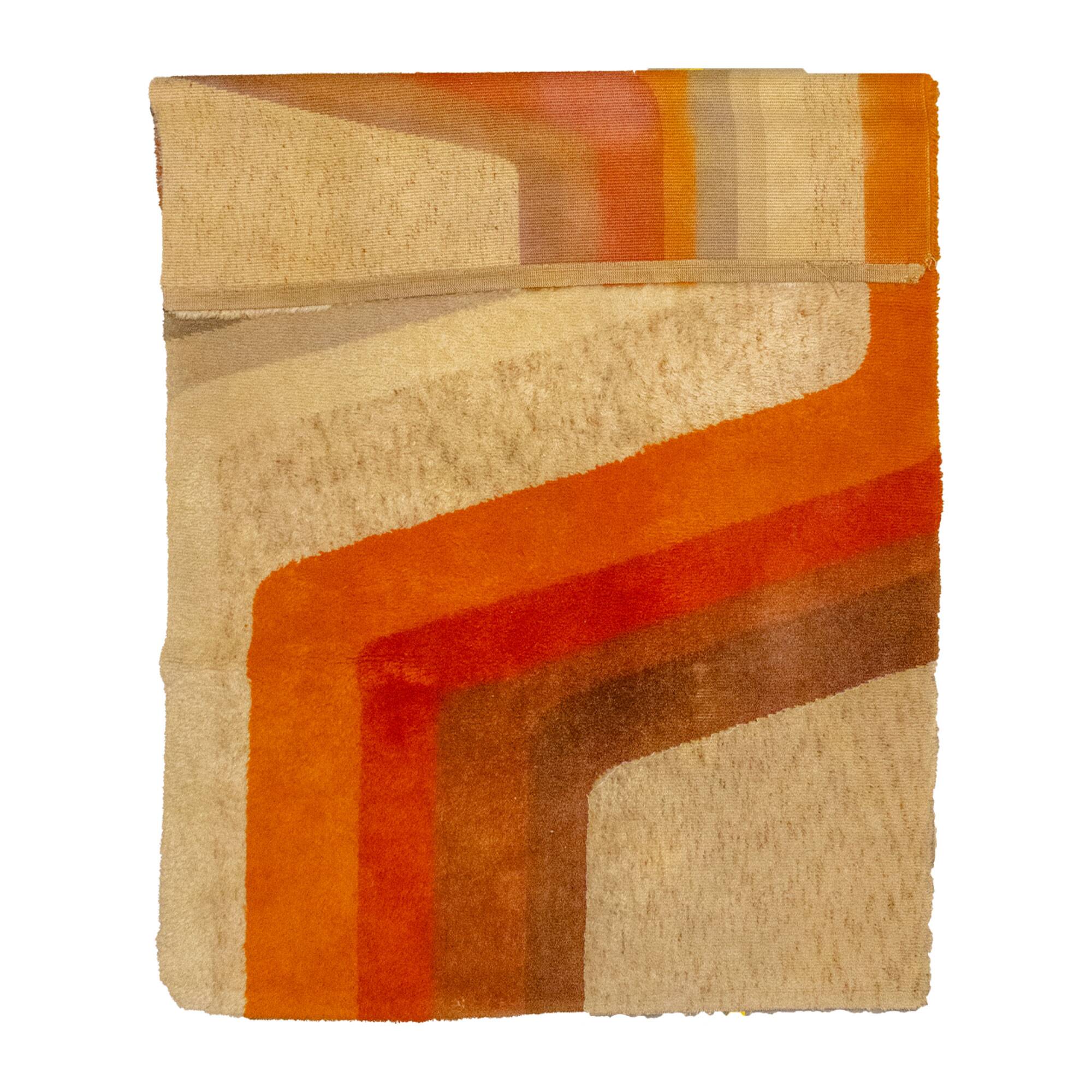 Orange 'Lines' Desso Carpet