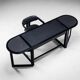 Augusto Savini rare drop leaf desk with Pamplona chair for Pozzi Italy