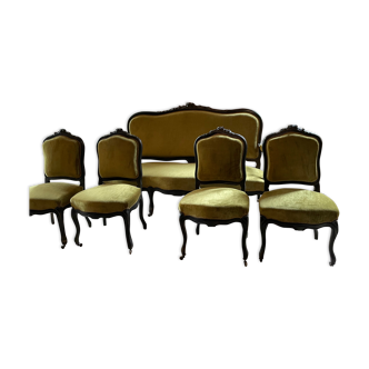 Banquette et chaises Napoleon III