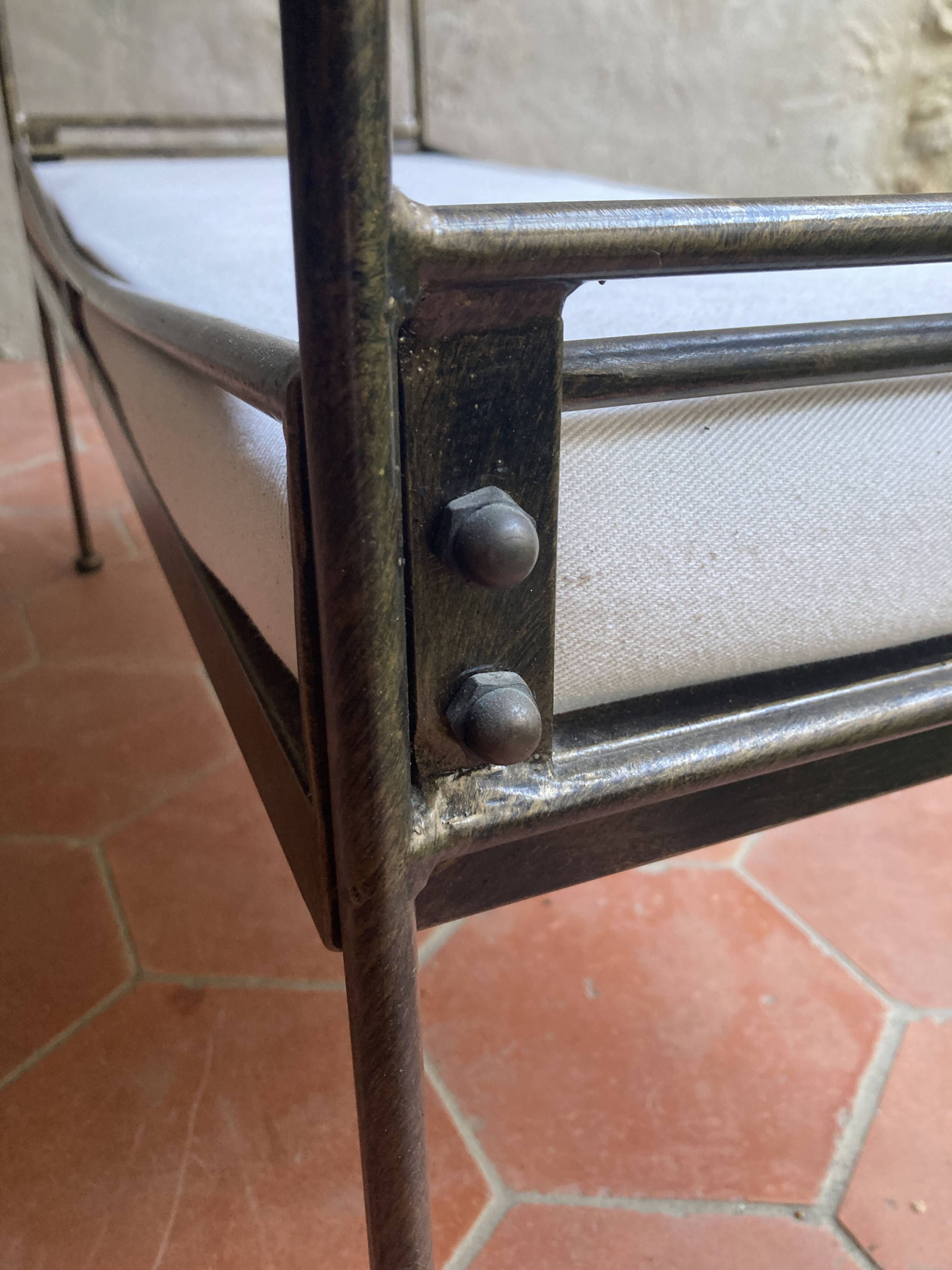 Wrought iron bench