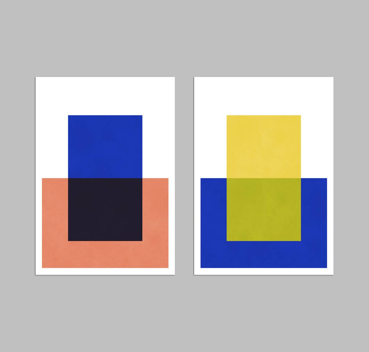 2 geometric art prints. (50x70cm)