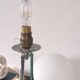 Lamp sphere of frosted glass, chrome steel, art deco, 1950