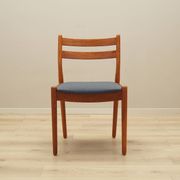 Set of six teak chairs, Danish design, 1970s, designer: Poul M. Volther