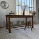 Table de ferme chêne doré 160cm