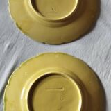 Majolica earthenware dessert plates Sarreguemines