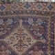 Antique Persian Khamseh handmade rug 110xm x 147cm 1880s