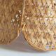 Vintage flower suspension in wicker rattan