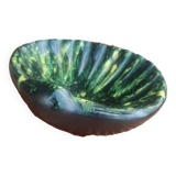 Ceramic ashtray or trinket dish in the shape of a seashell
