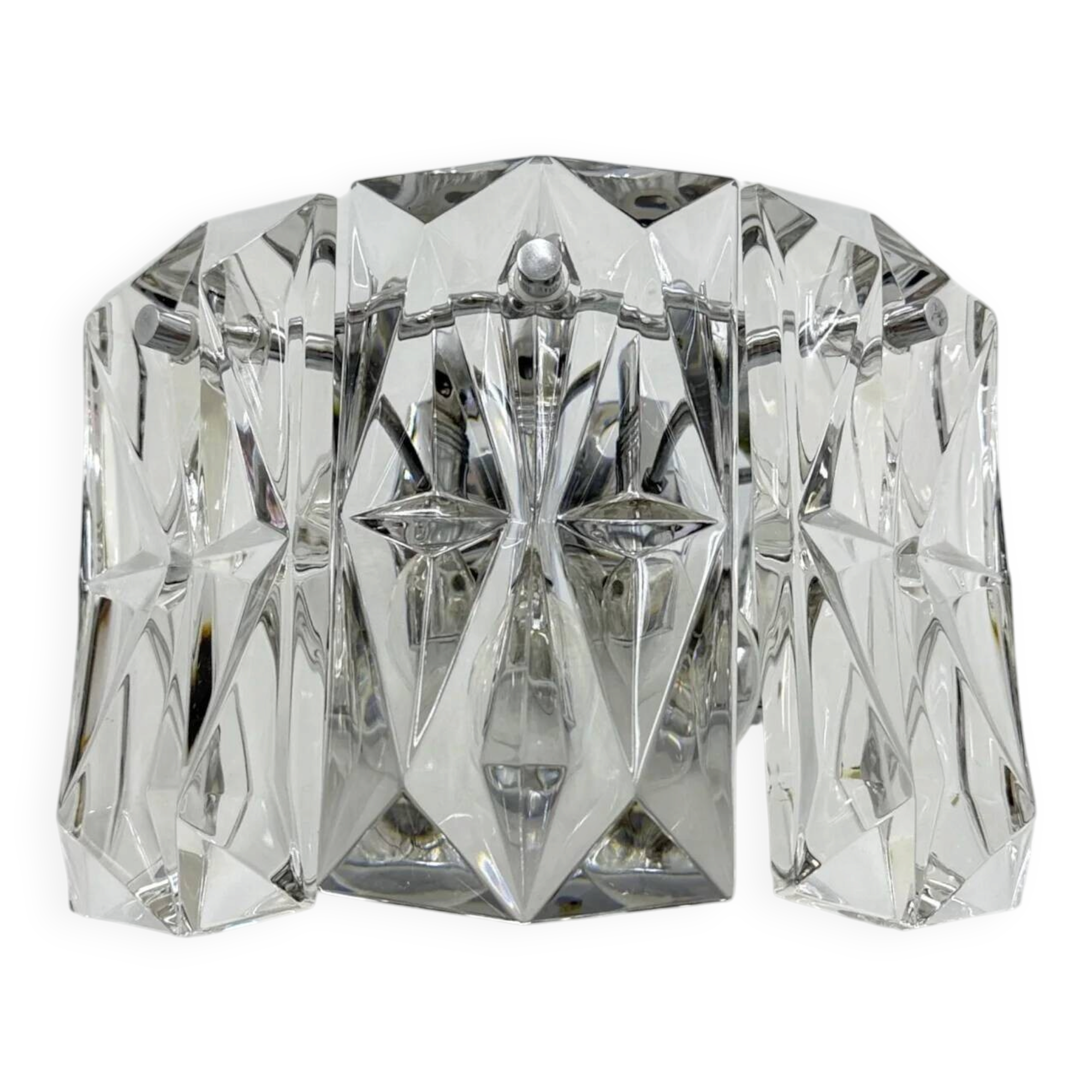Crystal sconce by Kinkeldey, Germany, 1970s