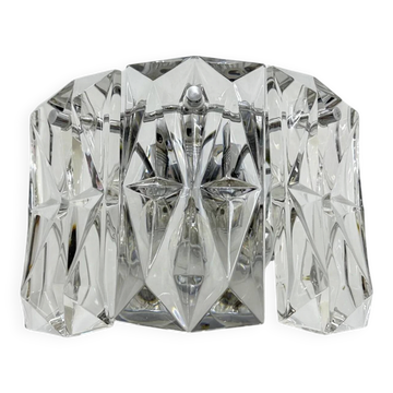 Crystal sconce by Kinkeldey, Germany, 1970s
