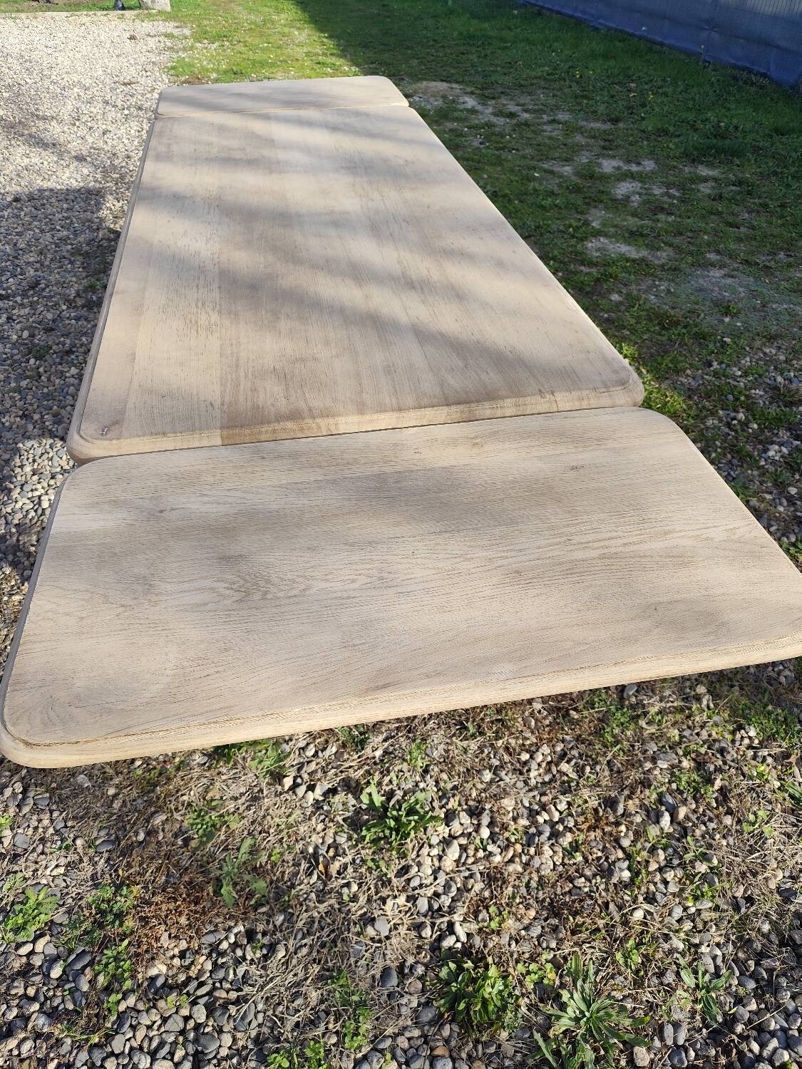 Farmhouse table with extensions