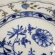 Antique Meissen porcelain plate – blue and gold decoration