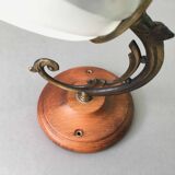 Frosted glass tulip wall light