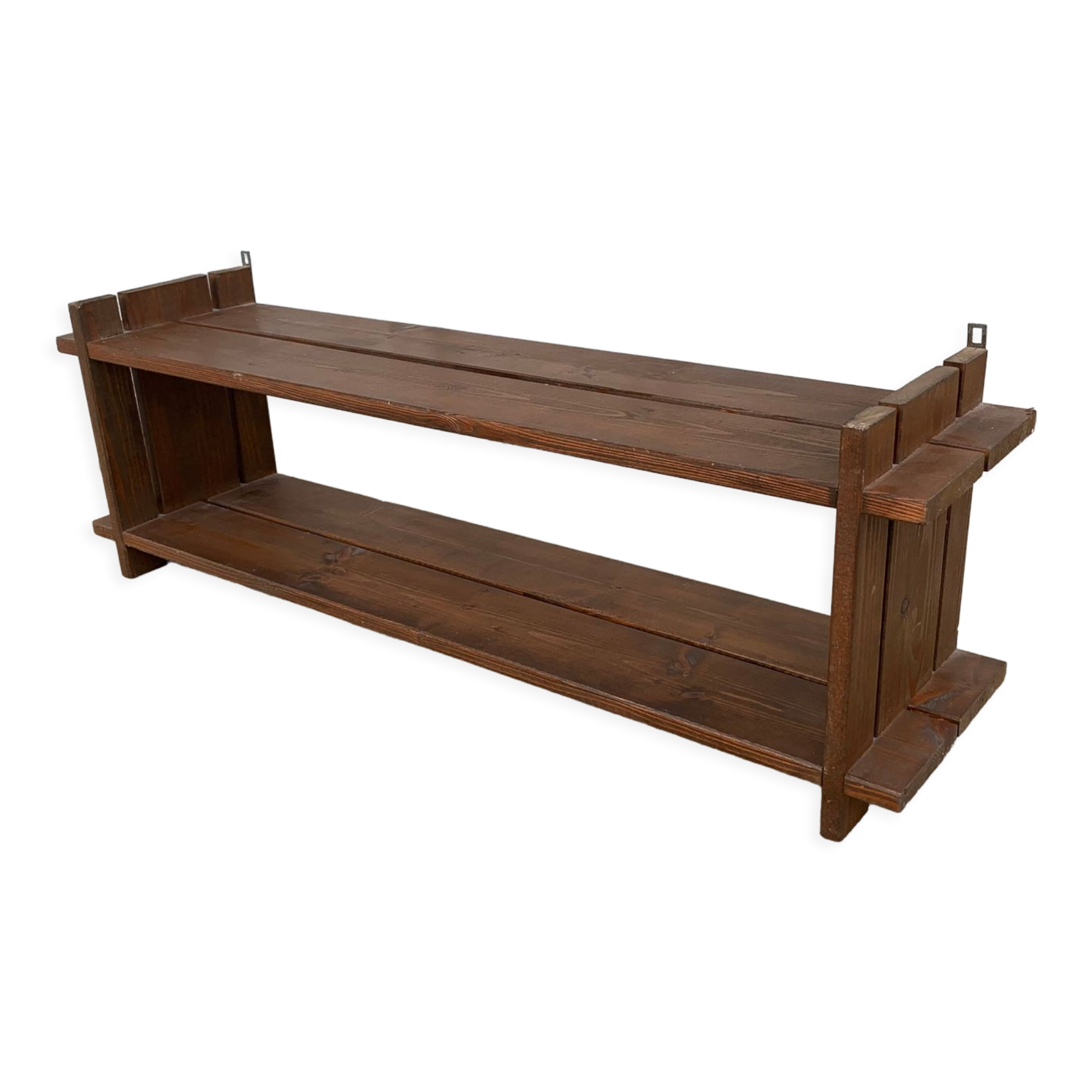 Antique wooden wall shelf