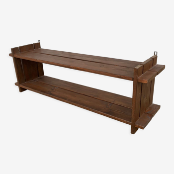 Étagère murale en bois ancienne