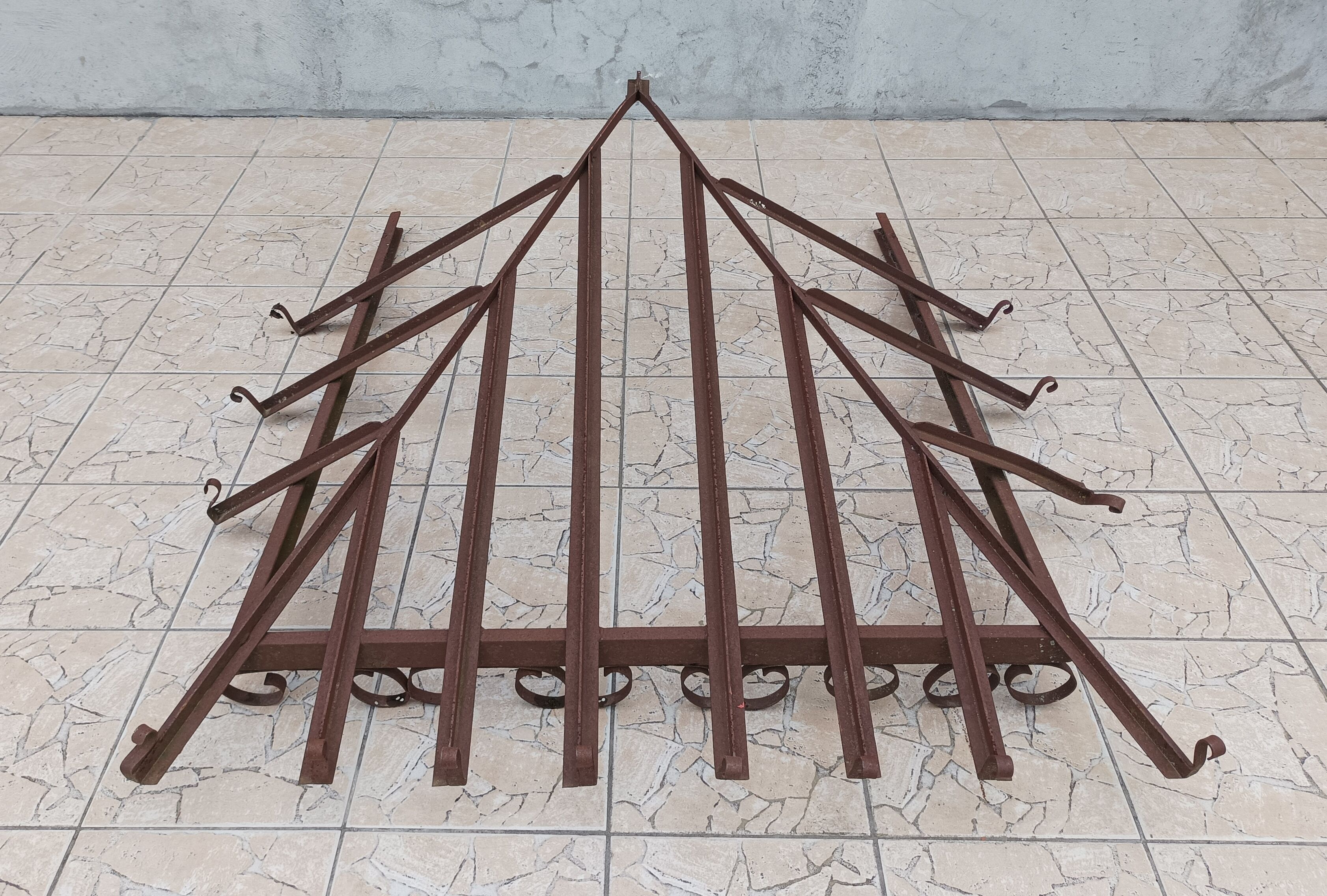 Old wrought iron canopy