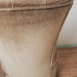 Vintage armchair in green color