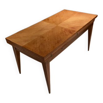 Coffee table with vintage Révélation system Design Albert Ducrot year 50/60