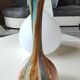 Vase en verre d Art soufflé/opaline , Murano, Italie, années 70