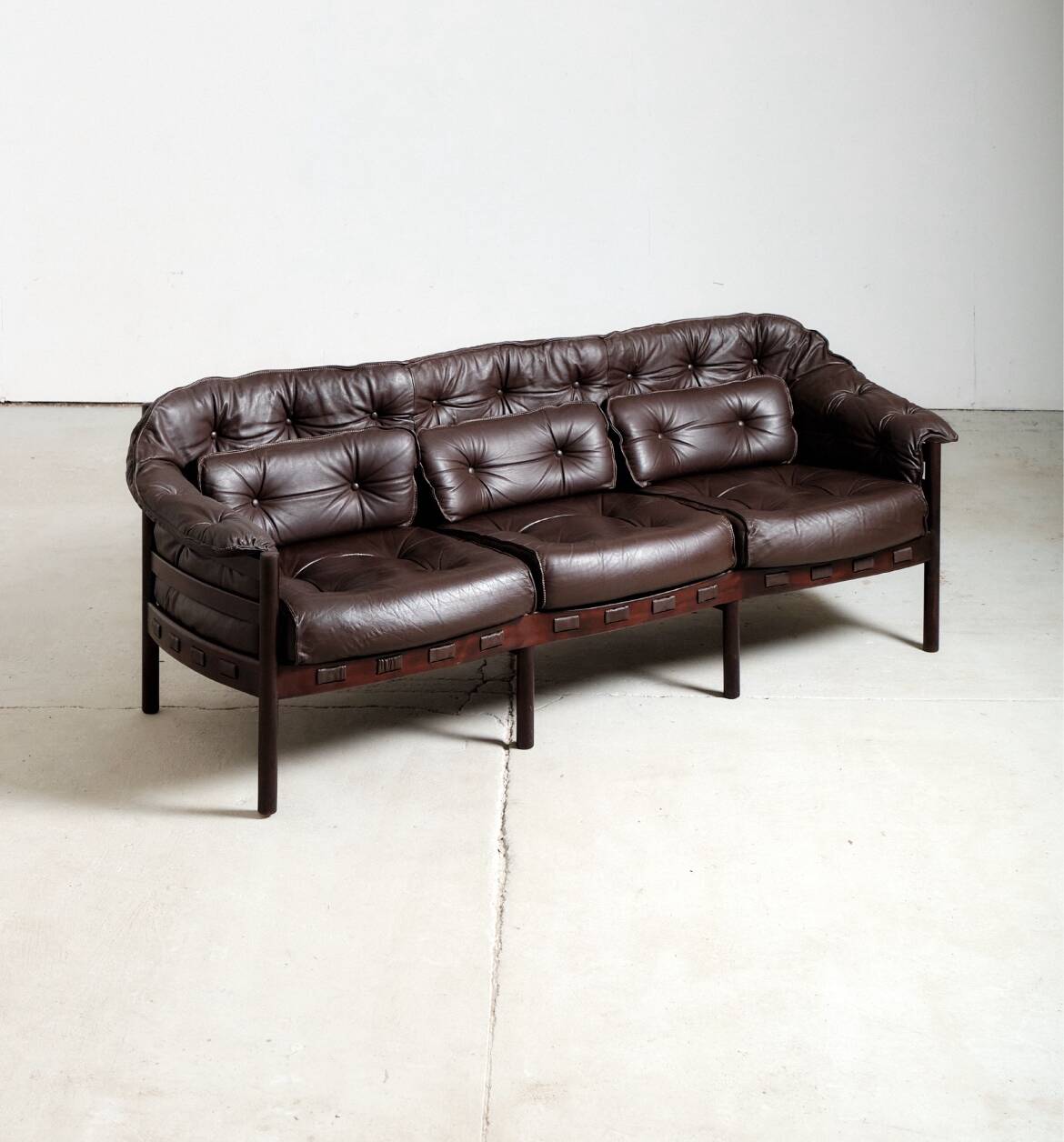 Leather Set by A. Norell for Coja 1970’s Sweden