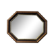 Miroir octogonal biseauté vintage 48 x 38 cm