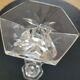 Old molded glass candle holder