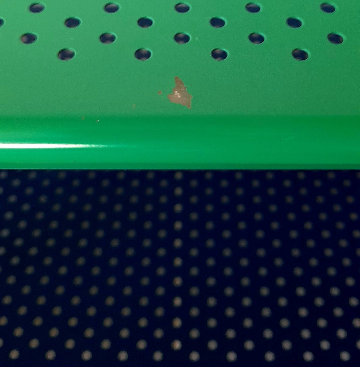 Memphis 80s perforated sheet metal rolling trolley