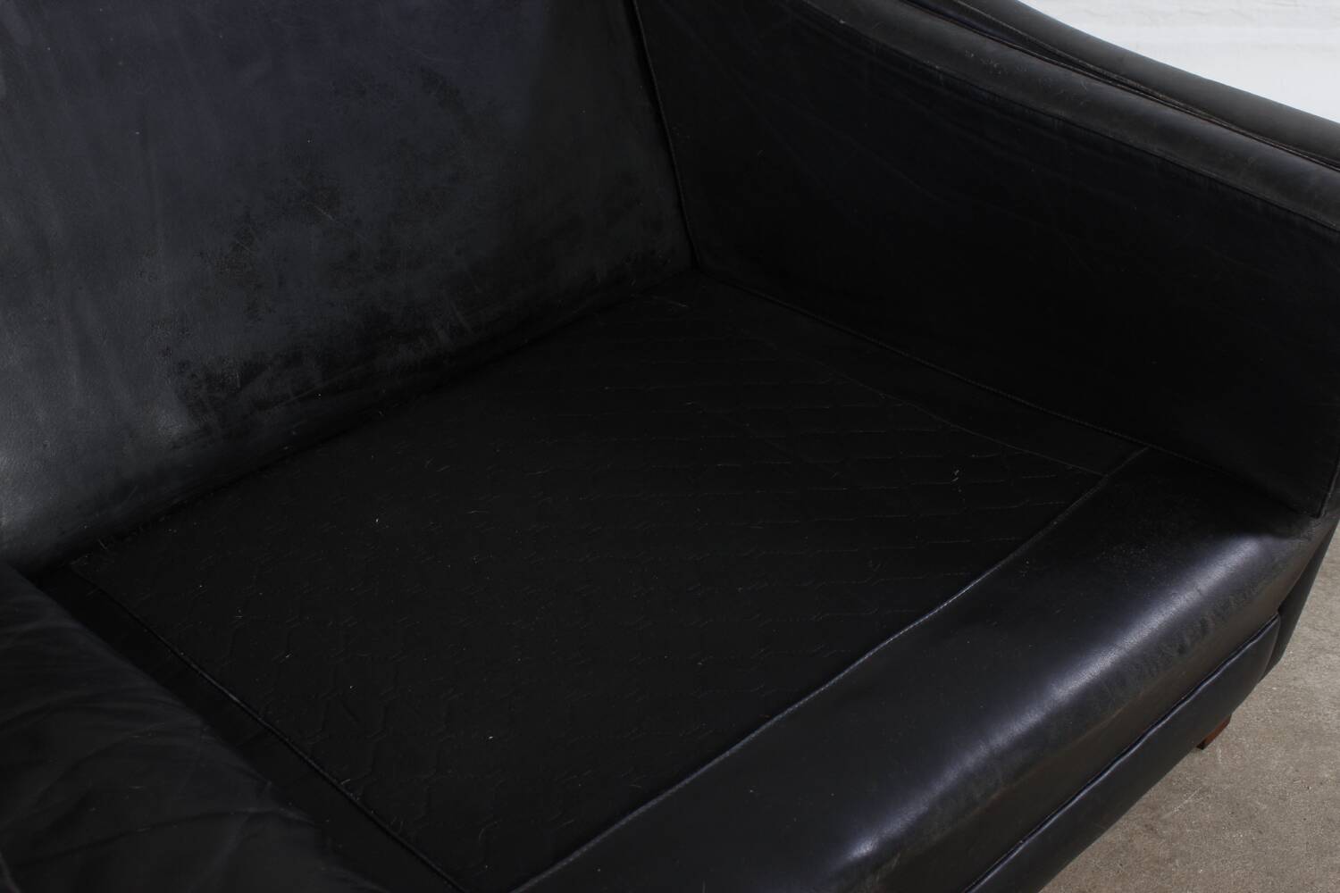 Vintage Sofa Mid Century Leder Danish Design 60er 70er