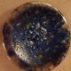 Decorative plate or presentation in blown glass