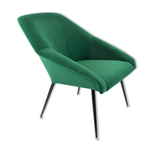 Fauteuil coquille verte