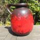 Fat Lava W.Germany 70s colors red brown chocolate vase