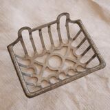 Metal wall-mounted soap holder