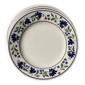 Assiettes à dessert Churchill England - Vintage Anglaises - Décor Floral