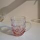 Set of 6 multicoloured vintage glass mugs.