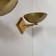 Pair of vintage brass wall lights, France 1970