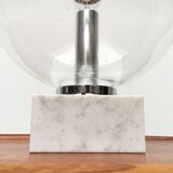 Mid-century glass and marble table lamp 3480 by Erco, 1960s.