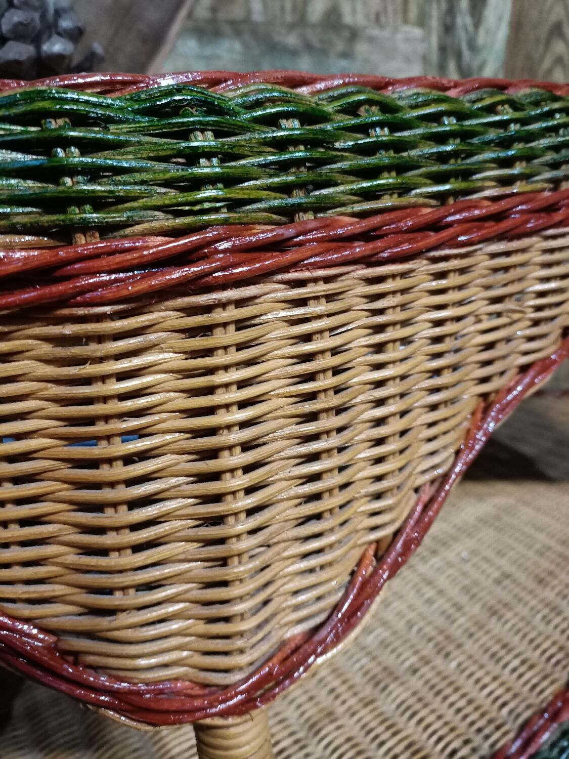 Rattan coffee table