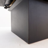 Vintage Belgo Chrome sliding coffee table with hidden bar - 1970s