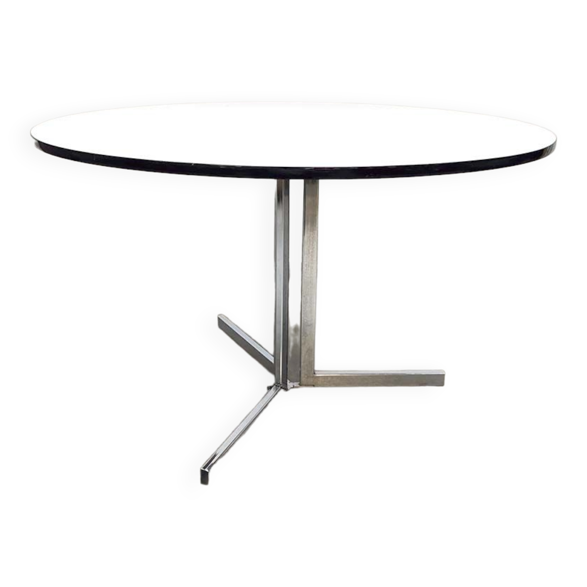 Vintage round dining table Mad men style