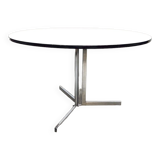 Vintage round dining table Mad men style