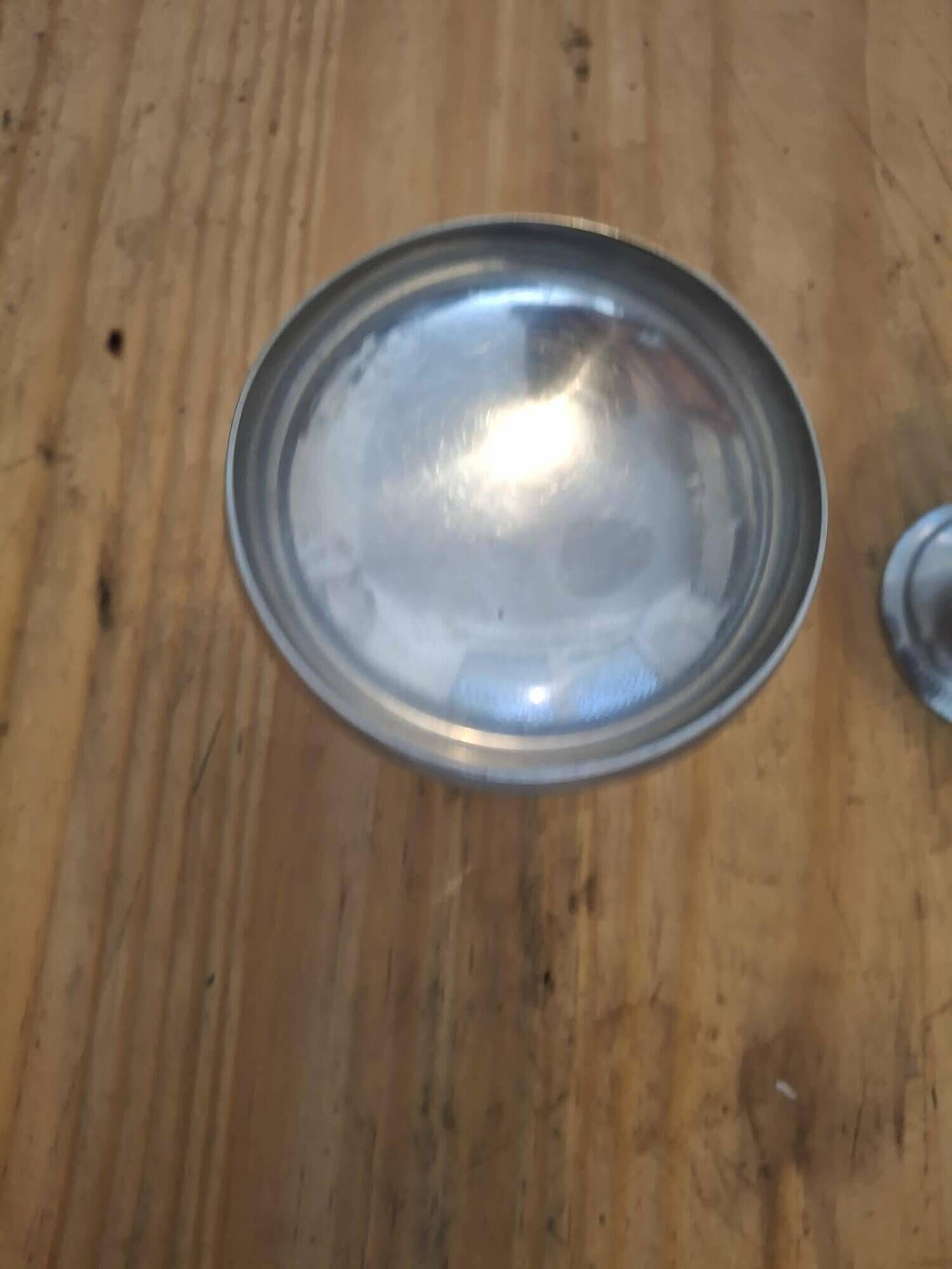 Set of 2 stainless steel ice cream bowls 18-10 Létang and Rémy