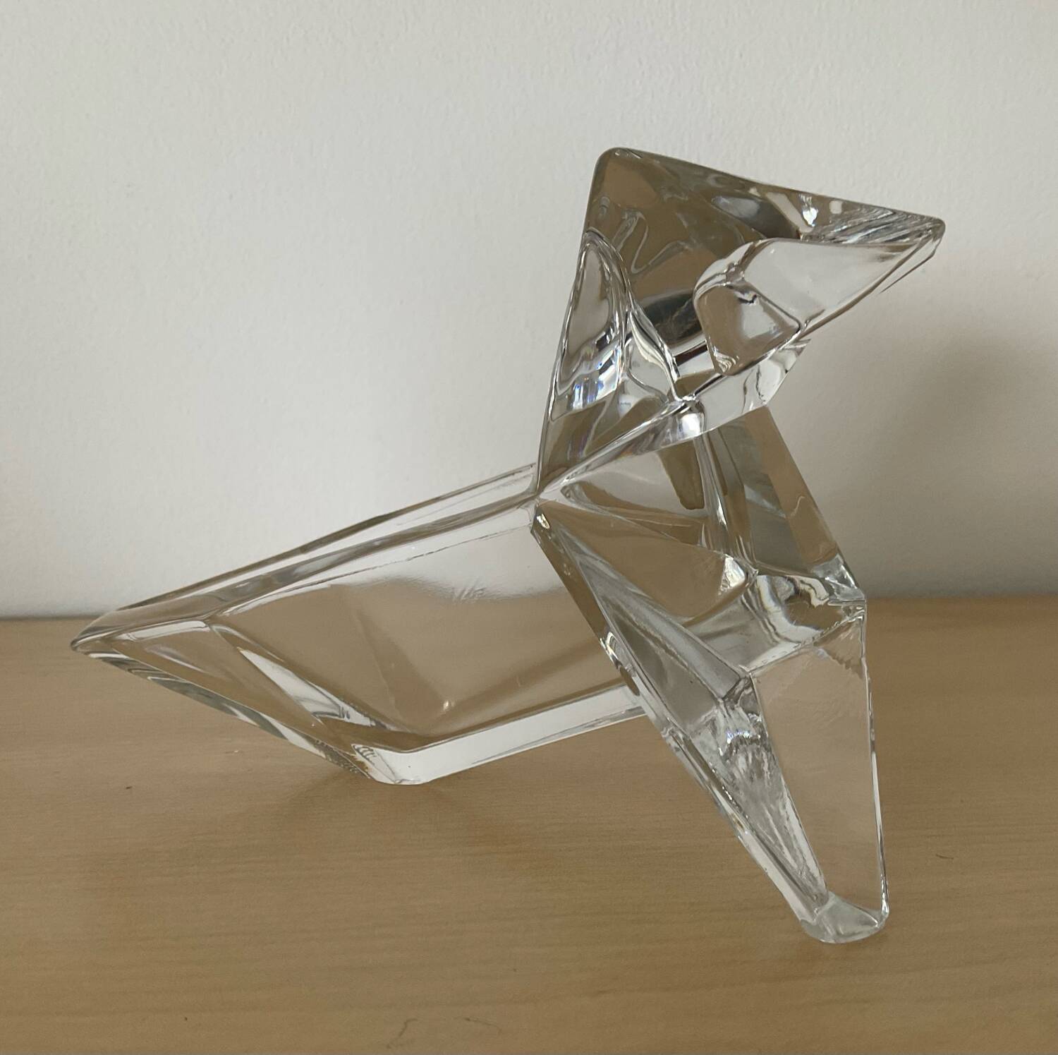 Vintage “Origami” crystal pocket emptier