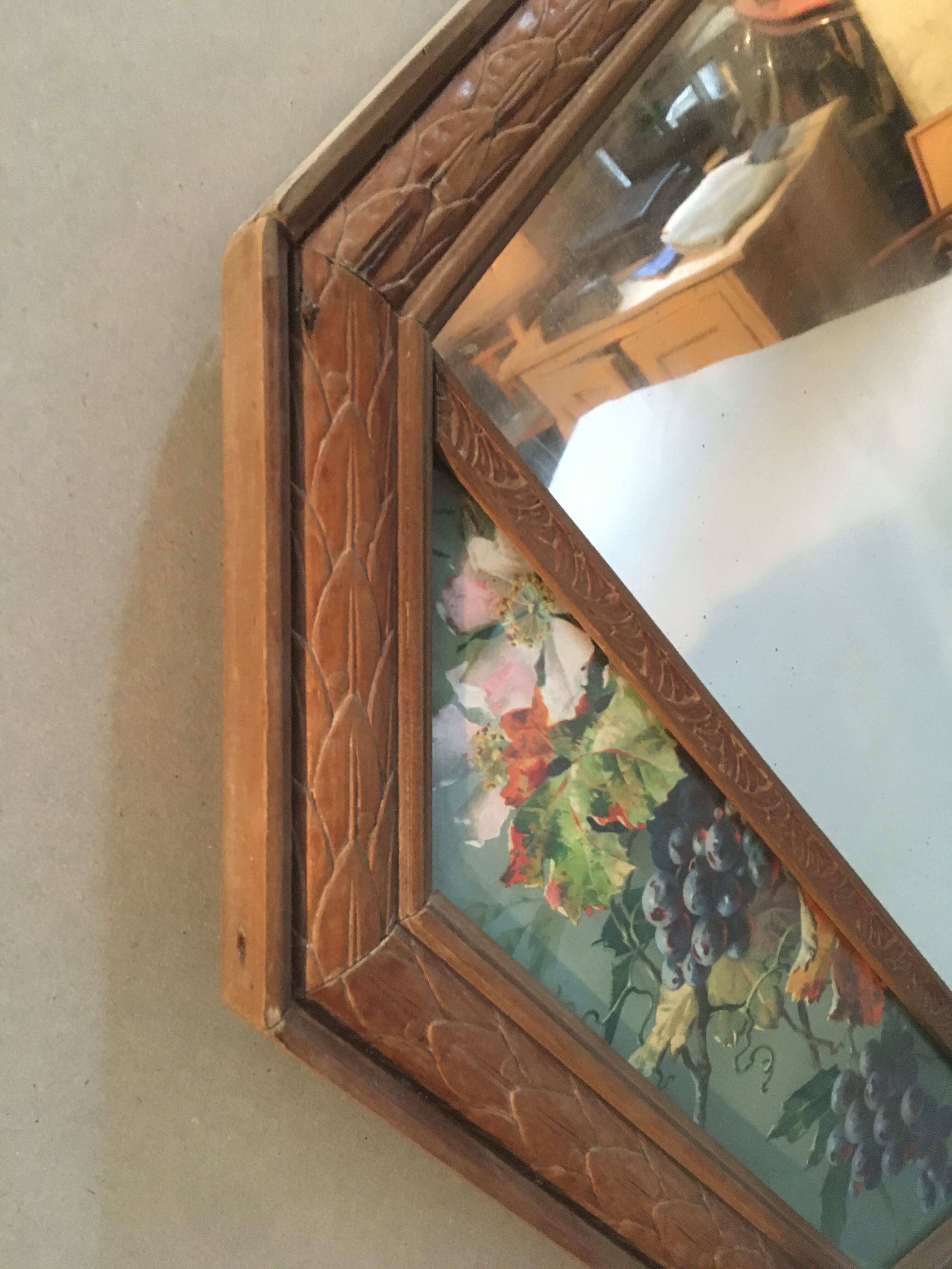 Old art nouveau mirror