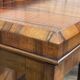 English Chippendale walnut display cabinet from the 1930s