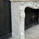 Remarkable Louis XV Style Fireplace, In Carrara Marble Circa 1880