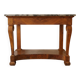 Console ancienne style Empire en acajou et plateau marbre