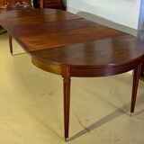 Round table Louis XVI style with 3 extensions