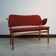 Rare teak and oak bench by Arne Hovmand-Olsen for Bramin, Denmark, 1950s