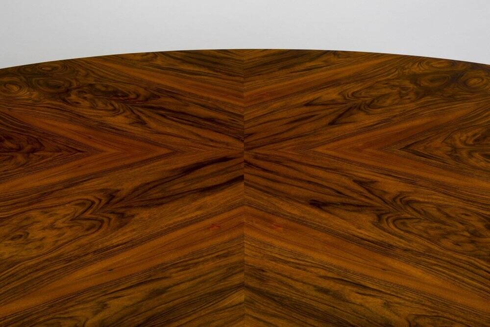 Mid-Century Dining Table in Walnut and Chrome by Kovona, Czech, 1960s