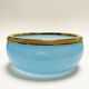Sky blue opaline glass bowl